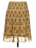 Max Studio 100% Polyester Print Yellow Casual Skirt Size S - photo 2