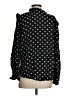 Alexander Jordan 100% Rayon Polka Dots Black Long Sleeve Blouse Size S - photo 2
