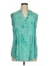 New Directions Teal Sleeveless Blouse Size 1X - photo 1