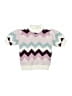 Janie and Jack 100% Acrylic Chevron-herringbone Purple Pullover Sweater Size 6 - photo 1