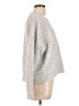 Lucky Brand Solid Gray Pullover Sweater Size L - photo 4