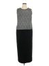 Alex Evenings 100% Polyester Gray Casual Dress Size 18 Petite - photo 1