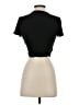 sozy Black Short Sleeve Top Size S - photo 2