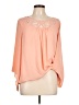 Alyx 100% Polyester Orange 3/4 Sleeve Blouse Size L - photo 1