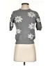 NANETTE Nanette Lepore Floral Gray Pullover Sweater Size XS - photo 1