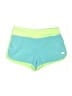 Skechers 100% Polyester Color Block Green Athletic Shorts Size 10 - 12 - photo 1