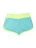Skechers 100% Polyester Color Block Green Athletic Shorts Size 10 - 12 - photo 2