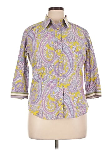 Robert Graham 3/4 Sleeve Button-Down Shirt (view 1)