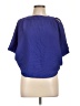 Gracia Blue Short Sleeve Blouse Size L - photo 1