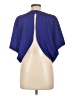 Gracia Blue Short Sleeve Blouse Size L - photo 2
