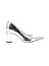 INC International Concepts Metallic Silver Heels Size 7 - photo 1