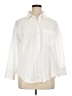 Zara 100% Cotton White 3/4 Sleeve Button-Down Shirt Size XL - photo 1