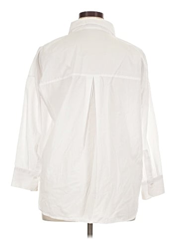 Zara 3/4 Sleeve Button-Down Shirt (view 2)