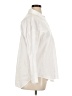 Zara 100% Cotton White 3/4 Sleeve Button-Down Shirt Size XL - photo 4