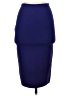 Diane von Furstenberg Solid Blue Formal Skirt Size P (petite) - photo 2