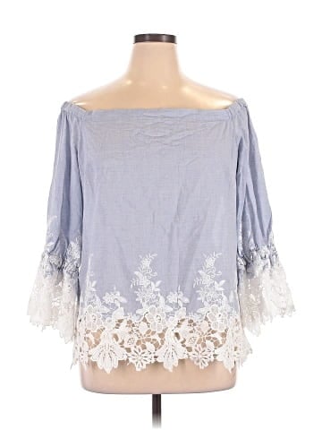 Alex Marie 3/4 Sleeve Blouse (view 1)