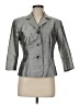 Ann Taylor 100% Silk Metallic Gray Silk Blazer Size 6 - photo 1