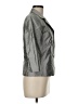 Ann Taylor 100% Silk Metallic Gray Silk Blazer Size 6 - photo 4