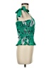 Krisa 100% Polyester Green Sleeveless Blouse Size M - photo 4