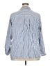 Max Studio Stripes Blue 3/4 Sleeve Button-Down Shirt Size 2X - photo 2