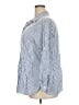 Max Studio Stripes Blue 3/4 Sleeve Button-Down Shirt Size 2X - photo 5