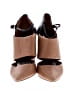 Coach 100% Leather Color Block Tan Heels Size 8 - photo 2