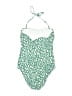 Kona Sol Print Green One Piece Swimsuit Size S - photo 2