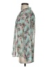 Kut from the Kloth 100% Polyester Floral Teal Long Sleeve Blouse Size S - photo 5