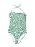 Kona Sol Print Green One Piece Swimsuit Size S - photo 1