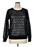 Vocal 100% Polyester Metallic Black Pullover Sweater Size XL - photo 1
