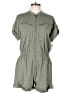 Blanc Noir Solid Green Romper Size L - photo 1