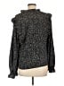 CeCe Black Long Sleeve Blouse Size L - photo 2