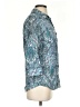 Croft & Barrow Paisley Teal 3/4 Sleeve Button-Down Shirt Size S - photo 4
