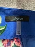 Soprano 100% Polyester Floral Blue Shorts Size S - photo 3