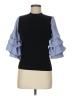 Gracia Blue 3/4 Sleeve Top Size M - photo 1