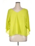 Bisou Bisou 100% Polyester Yellow 3/4 Sleeve Blouse Size XL - photo 1
