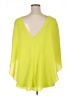 Bisou Bisou 100% Polyester Yellow 3/4 Sleeve Blouse Size XL - photo 2