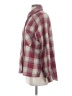 Staccato Plaid Burgundy Long Sleeve Button-Down Shirt Size S - photo 5