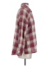 Staccato Plaid Burgundy Long Sleeve Button-Down Shirt Size S - photo 4