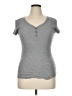No Boundaries Gray Short Sleeve Top Size XL - photo 1