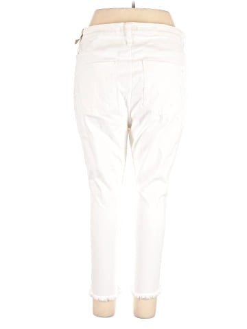 Madewell Petite 10" High-Rise Skinny Jeans in Pure White: Step-Hem Edition (view 2)