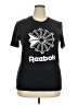 Reebok Print Black Short Sleeve T-Shirt Size 2X - photo 1