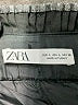Zara 100% Polyester Metallic Silver Skort Size L - photo 3