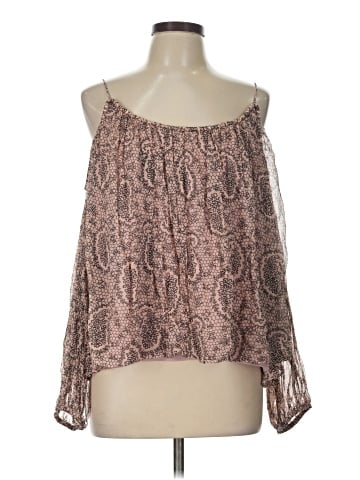 Elizabeth and James 3/4 Sleeve Silk Top (view 1)