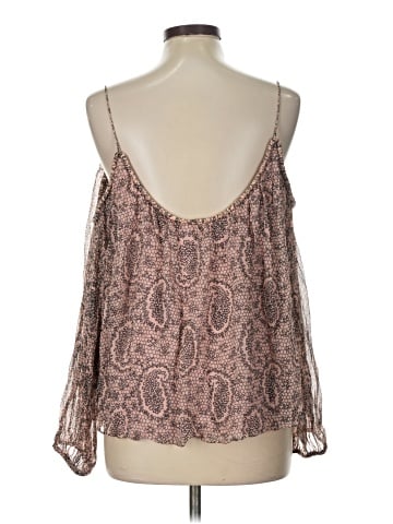 Elizabeth and James 3/4 Sleeve Silk Top (view 2)