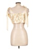 Lulus 100% Polyester Gold Sleeveless Blouse Size L - photo 2
