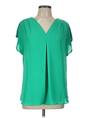INC International Concepts Short Sleeve Blouse (view 1)