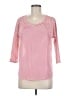 Freebird Pink 3/4 Sleeve Top Size M - photo 1