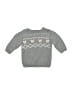 Carter's 100% Cotton Hearts Gray Pullover Sweater 0-3 MO / 3 MO - photo 1