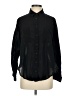 Double Zero 100% Cotton Black Long Sleeve Button-Down Shirt Size S - photo 1
